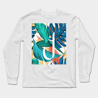 Tropical Alphabet “J” Long Sleeve T-Shirt